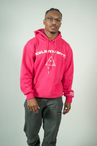 Tackle Any Battle Hoodies (Pink)